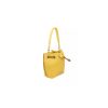 Golden Logoed Shoulder Bag with Drawstring Closure and Internal Compartments One Size Women