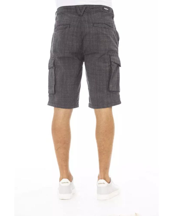 Cargo Shorts with Front Zipper and Button Closure – W32 US