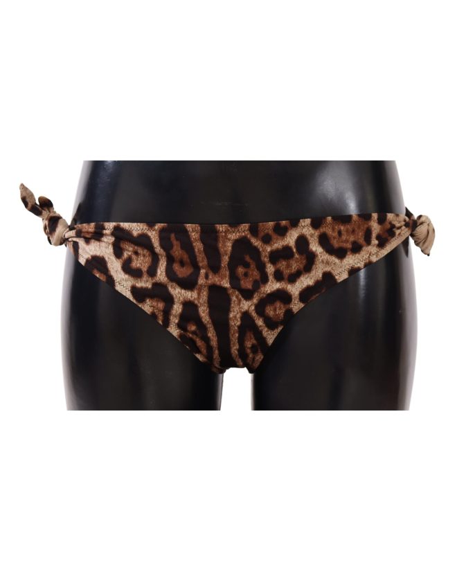 Leopard Print Bikini Bottom – Dolce & Gabbana Women – 3 IT