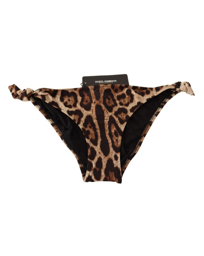 Leopard Print Bikini Bottom – Dolce & Gabbana Women – 3 IT