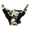 Lilies Print Drawstring Bikini Bottom by Dolce & Gabbana Women – L