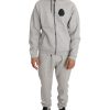 Billionaire Italian Couture Sweatsuit with Hooded Sweater and Elasticated Pants L Men