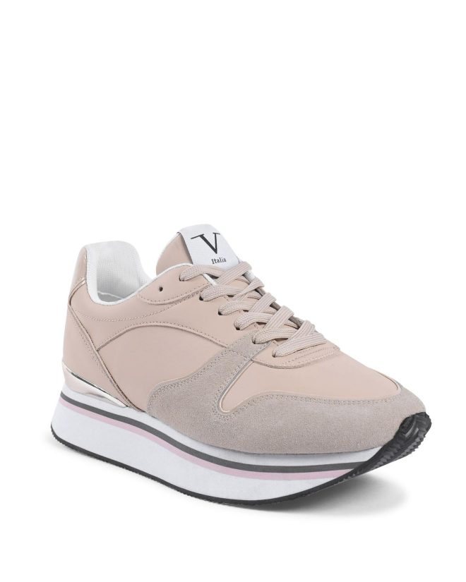 Synthetic Leather Sneaker – 35 EU