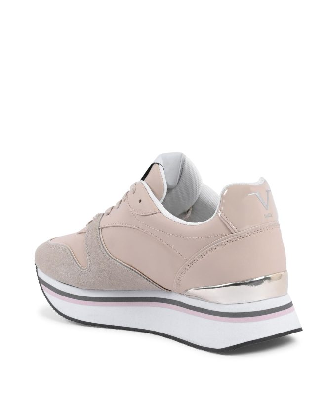 Synthetic Leather Sneaker – 35 EU