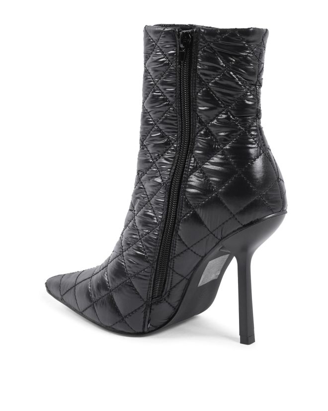 Fabric High Heel Ankle Boot – 36 EU