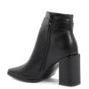 Synthetic Leather Ankle Boots with 9cm Heel – 36 EU