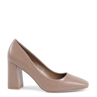 Synthetic Leather Pump with 8 cm Heel