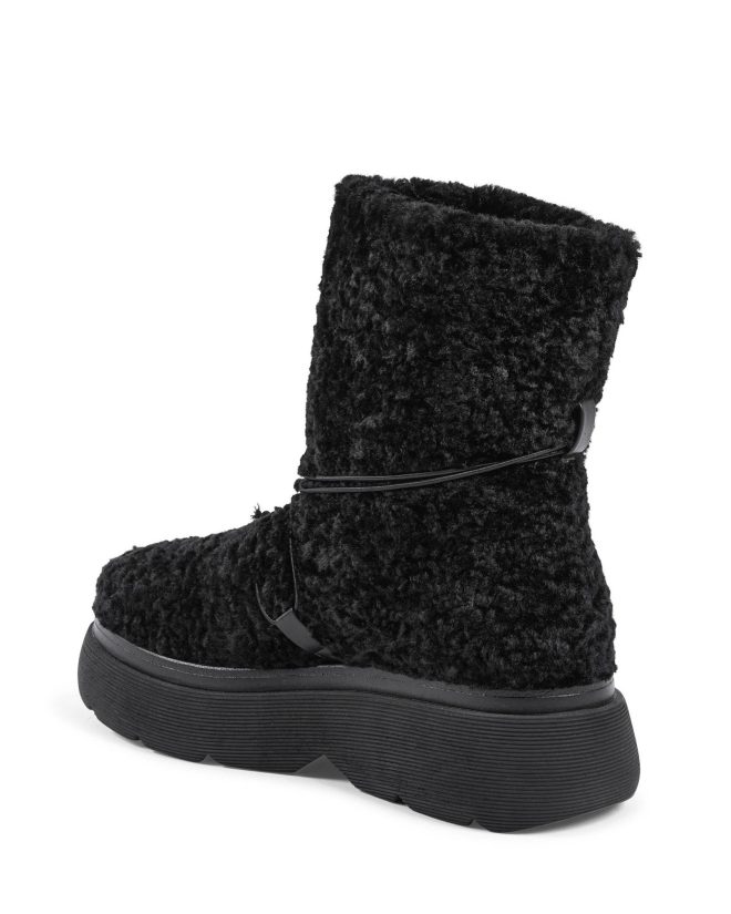 Modern Shearling Ankle Boot with Rubber Soles – 36 EU