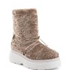 Faux Shearling Short Platform Boot – 37 EU