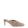 Plush Textured Mules with 5cm Heels – 37 EU