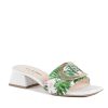 Printed Canvas Flat Mule – 37 EU