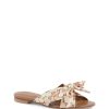 Printed Bow Silk Mule – 36 EU