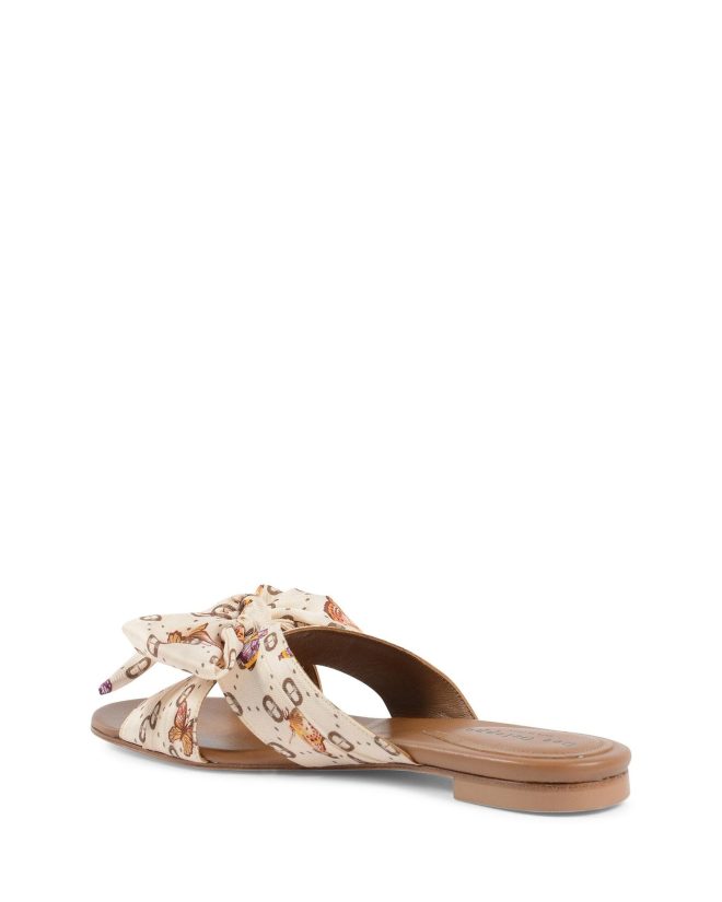 Printed Bow Silk Mule – 36 EU