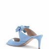 Blue Bow Mule with Low Heel – 36 EU