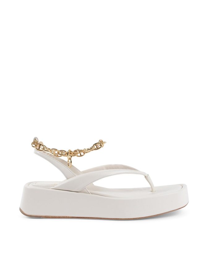 Gold Chain Wedge Sandals – 35 EU