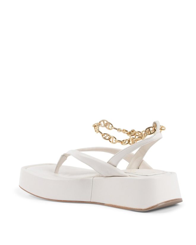 Gold Chain Wedge Sandals – 35 EU