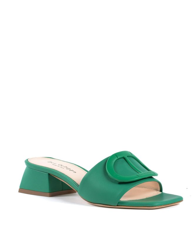 Leather Logo Mule Sandals – 37 EU