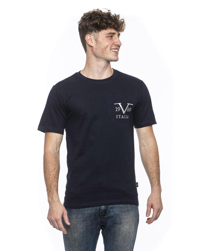 Navy  Cotton T-Shirt – 2XL