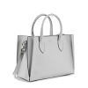 Structured Italian Leather Tote Bag – One Size