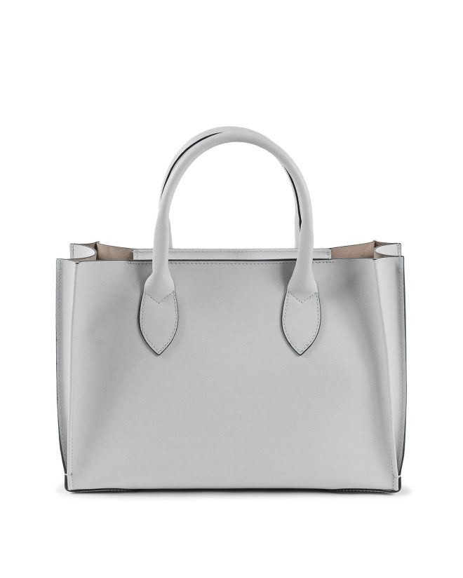 Structured Italian Leather Tote Bag – One Size