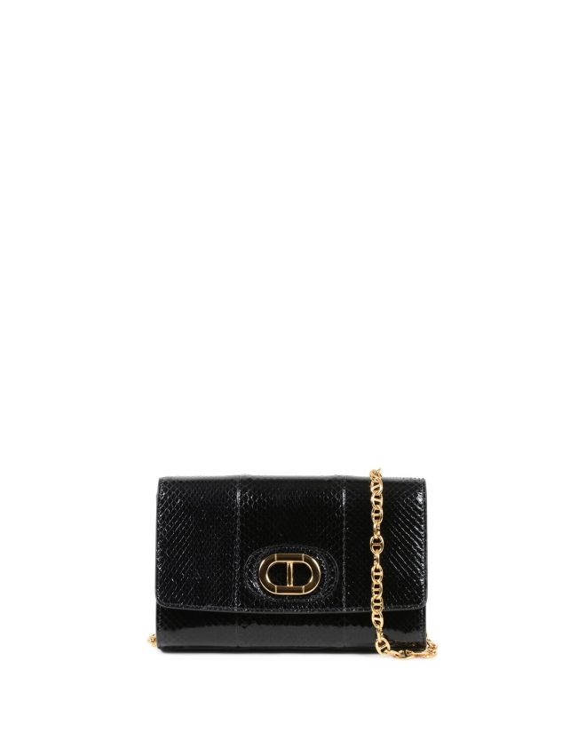 Python Chain Strap Clutch – One Size