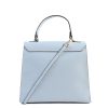 Light Blue Leather Handbag – One Size