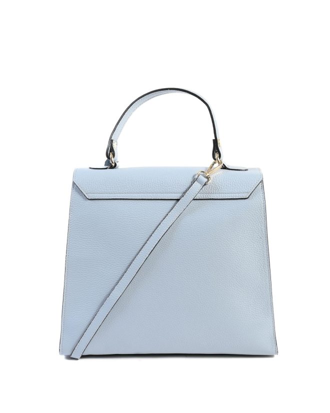 Light Blue Leather Handbag – One Size