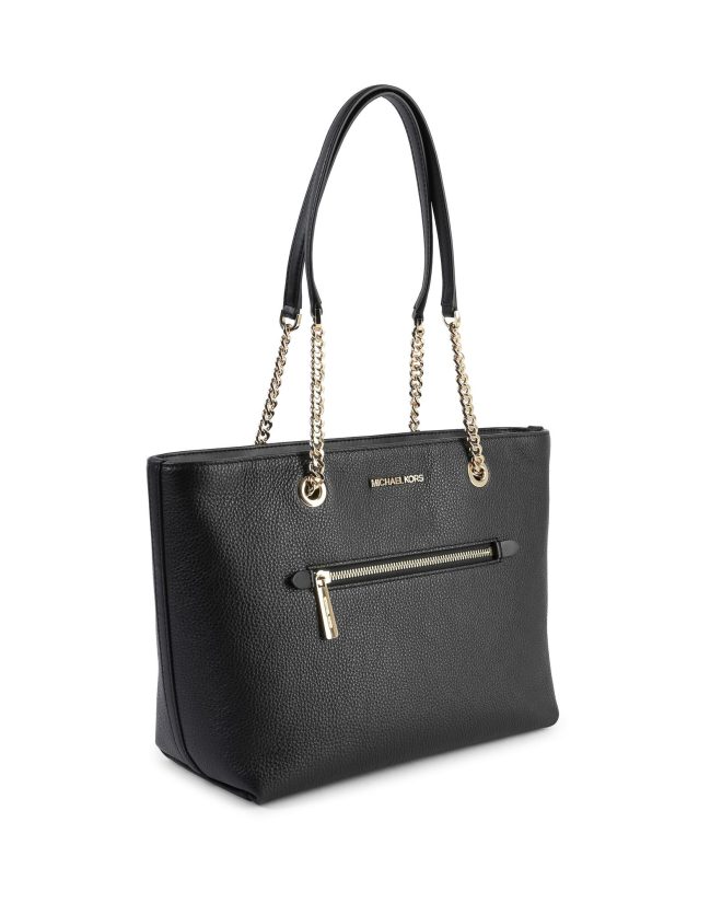 Leather Chain Tote Bag – One Size