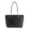 Leather Chain Tote Bag – One Size