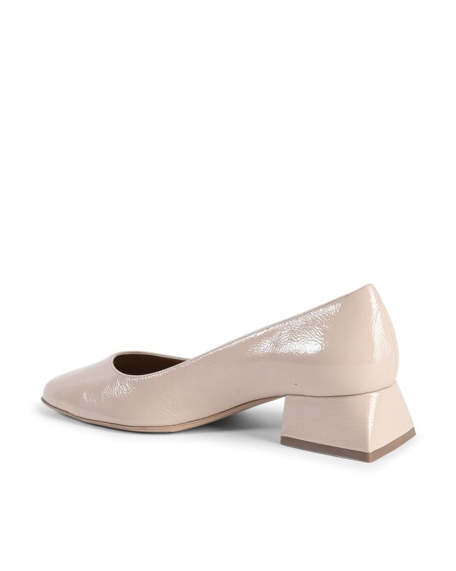 Leather Heeled Ballerina Shoes – 38 EU