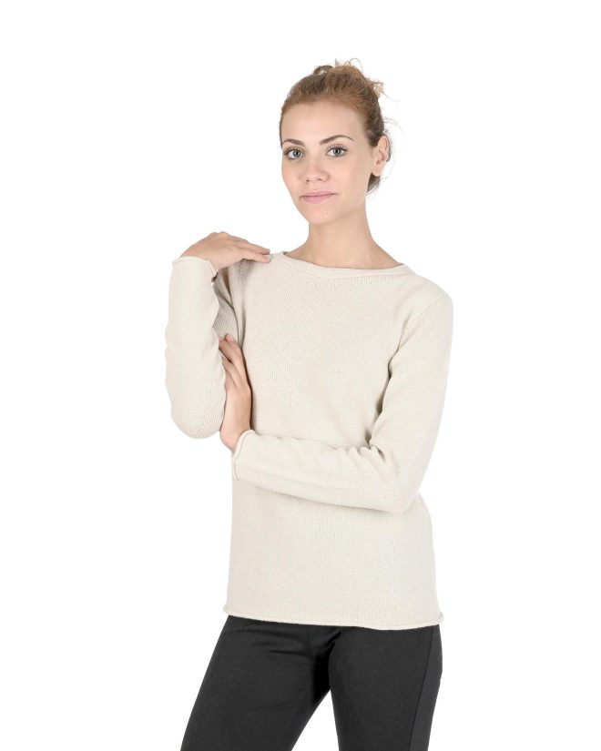 Boatneck Cashmere Sweater – 40 EU