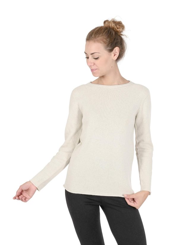 Boatneck Cashmere Sweater – 40 EU