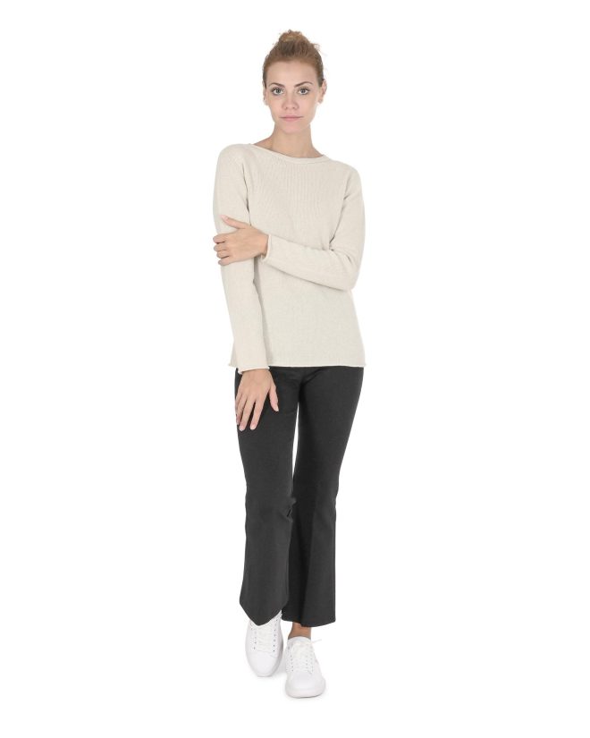 Boatneck Cashmere Sweater – 40 EU