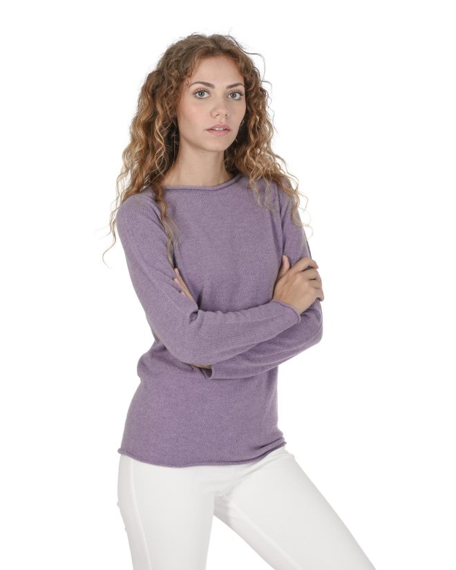 Cashmere Boatneck Sweater – Italian Craftsmanship – L