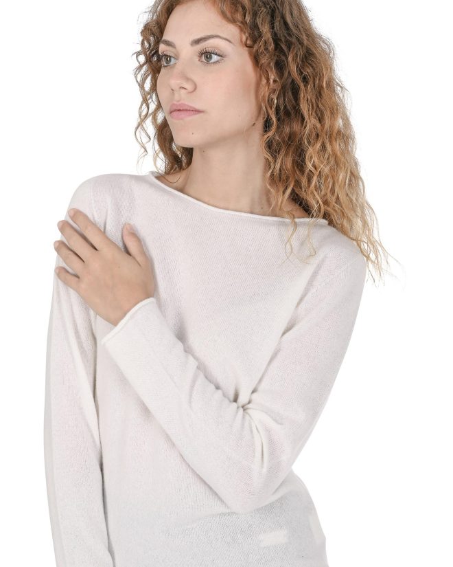 Cashmere Boatneck Sweater – Premium Quality Italian Craftsmanship – S