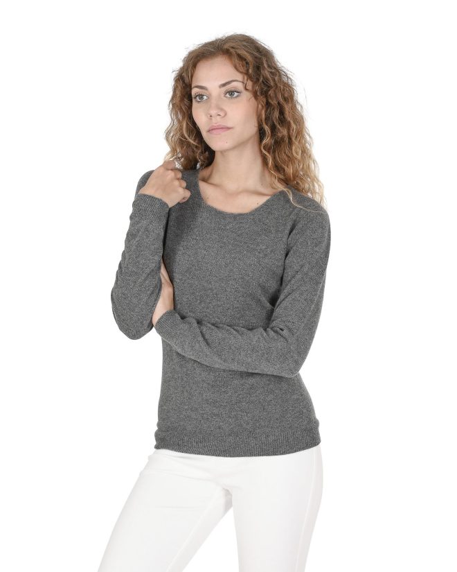 Cashmere Square Neck Sweater – Premium Italian Quality – 42 EU