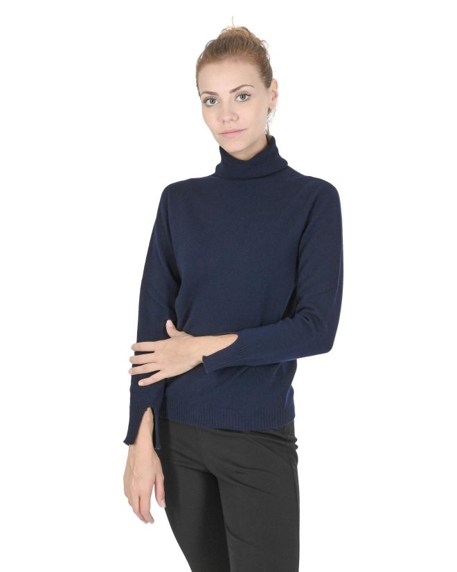 Premium Italian Cashmere Turtleneck Sweater – 38 EU