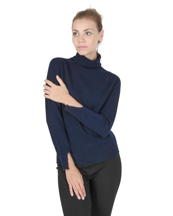 Premium Italian Cashmere Turtleneck Sweater – 38 EU