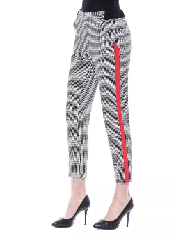 Patterned Pants with Multiple Pockets 40 IT Women