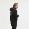 Centogrammi Black Padded Jacket with Front Zip Closure – L