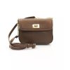 Double Pocket Crossbody Bag with Clip and Flap Closure One Size Women