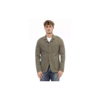 Button Closure Front Pocket Jacket