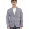 Classic Button Closure Fabric Jacket with Front Pockets – 48 IT