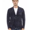 Classic Button Closure Fabric Jacket with Front Pockets – 48 IT