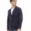 Classic Button Closure Fabric Jacket with Front Pockets – 48 IT