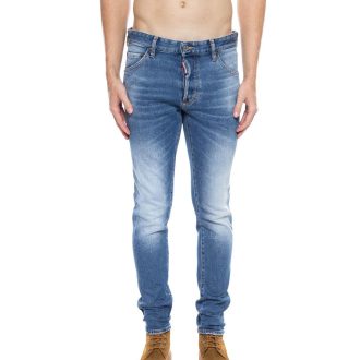 Distressed Cool Guy Jeans with Tapered Legs