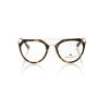 Aviator Eyeglasses with Metal Rods in Tartarugato Design One Size Women