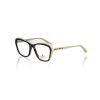 Cream Cat Eye Eyeglasses with Turtle Pattern One Size Women