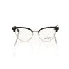 Glitter Bordeaux Clubmaster Eyeglasses One Size Women