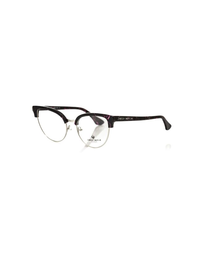 Glitter Bordeaux Clubmaster Eyeglasses One Size Women